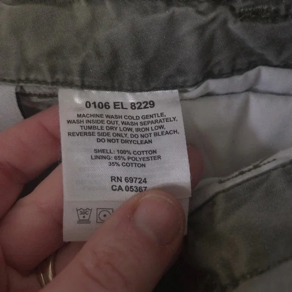 LOT OF 2 Columbia Pants Women 6 Medium Green Tan Cargo Cotton Hiking Straight - Picture 8 of 16